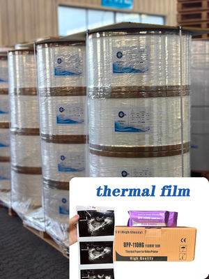 Ultrason Kağıt için geri dönüştürülebilir termal baskı ortamı Genişliği 445mm 75um 95um Seçenekler Ambalaj Etiketleri Jumbo Rolls Termal Film