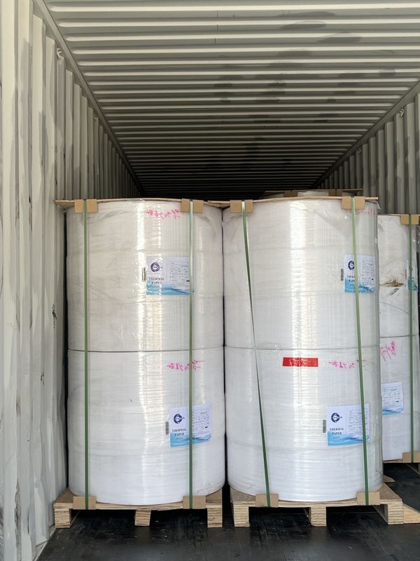 White Printing Thermal Paper Jumbo Roll FSC Certified For Cash Register