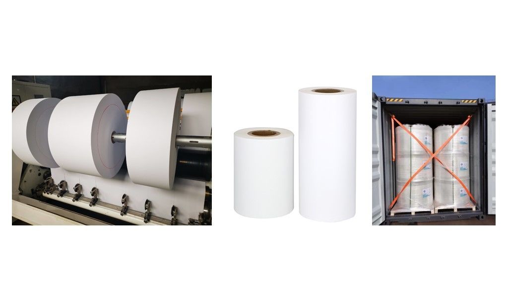 White Printing Thermal Paper Jumbo Roll FSC Certified For Cash Register