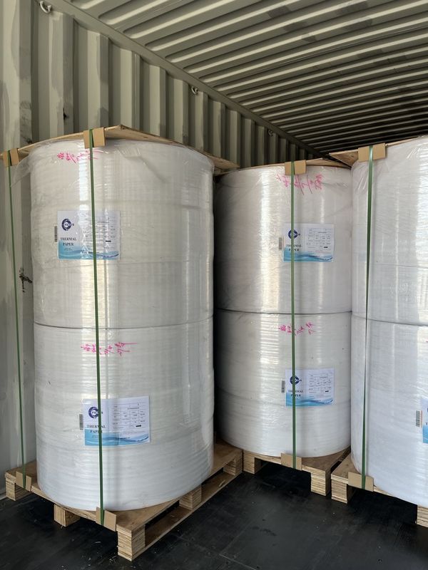 Wood Pulp Sharp Clean Imaging Thermal Paper Jumbo Rolls For Ultrasound Film