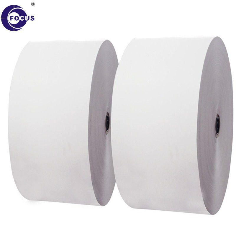 Black Image Thermal Label Paper Roll Single Layer on Glassine Paper Liner for Professional Printing