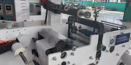 Automatic Paper Slitting Rewinding Machine with Rotary Die Cutting for Labels