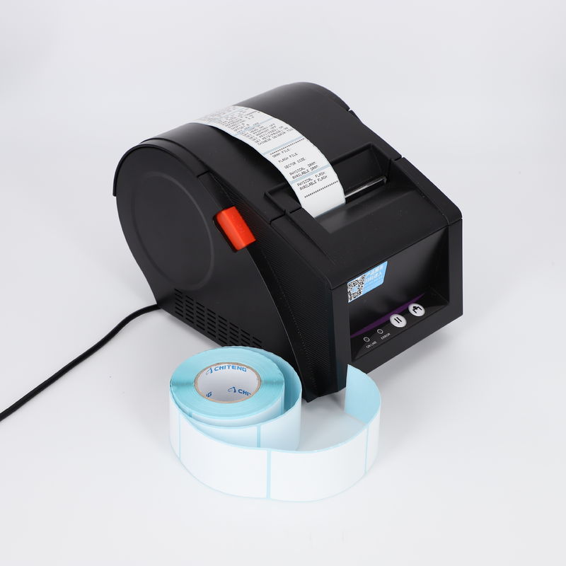 100 Virgin Wood Pulp ATM POS Thermal Barcode 80mm Sticker Roll Sticky Thermal Paper