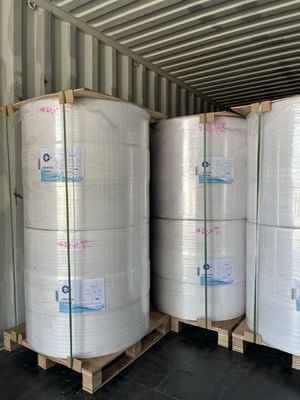 70GSM 80GSM Termal Kart Makinesi 1035mm Jumbo 2 Ply Termal Till Rolls makbuz kağıdı