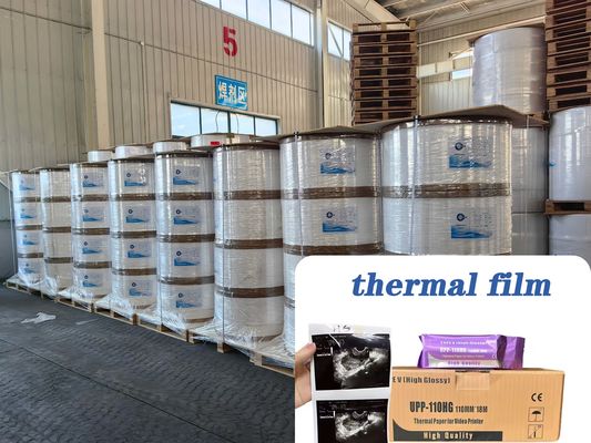 Ultrason Kağıt Termal Film 75um 95um Jumbo Rolls ambalaj etiketleri için geri dönüştürülebilir seçenekler